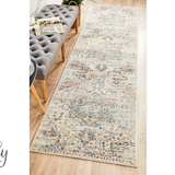 Celine Silver Multi Colour Medallion Hallway Runner