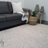 Essence Scandinavian Beige Felted Wool Rug