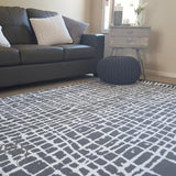 Studious Grey Stripe Abstract
