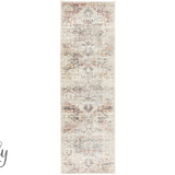 Celine Silver Multi Colour Medallion Hallway Runner