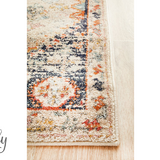 Heirloom Ivory Autumn Transitional Medallion Hallway Runner Rug