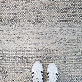 Essence Armani Multi Weave Grey Felted Wool Rug