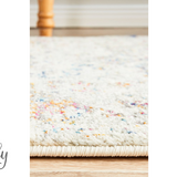 Celine Silver Multi Colour Medallion Hallway Runner