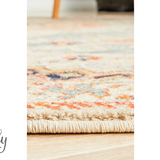 Heirloom Ivory Autumn Transitional Medallion Round Rug