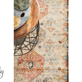 Heirloom Ivory Autumn Transitional Medallion Rug