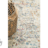 Celine Silver Multi Colour Medallion Hallway Runner