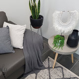 Essence Nordic Diamond Felted Wool Grey Rug