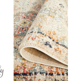 Heirloom Ivory Autumn Transitional Medallion Hallway Runner Rug