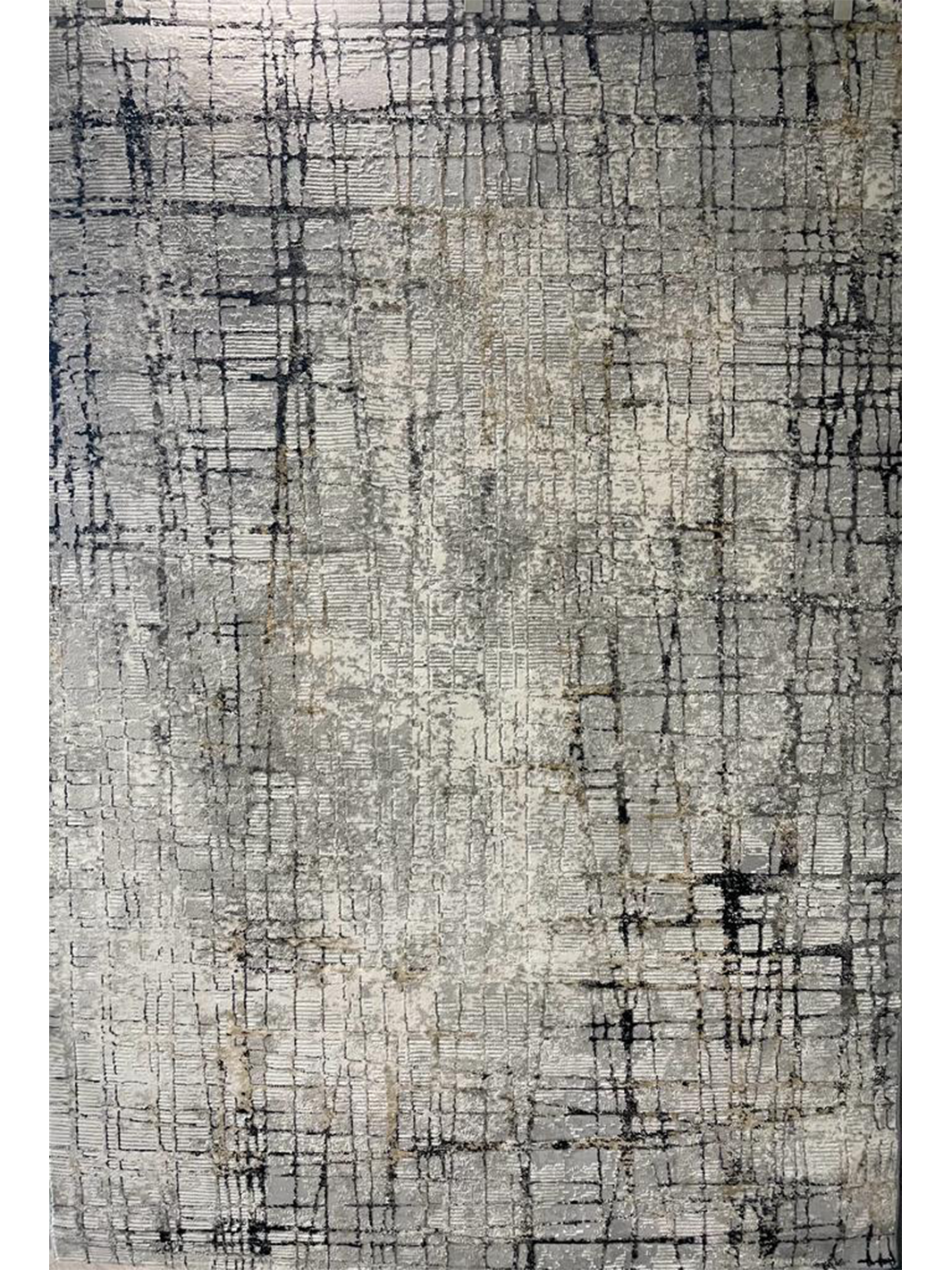 Ali Contemporary Grey Stripe Lines Rug