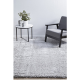 Angelica Silver Shaggy Rug