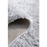 Angelica Silver Shaggy Rug