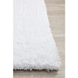 Angelica White Shaggy Rug