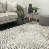 Ali Cream Abstract Lines Rug