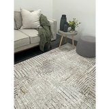Ali Cream Abstract Lines Rug