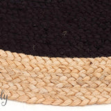 Polo Black Jute Round