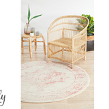Avalee Pink Medallion Vintage Washed Rugs