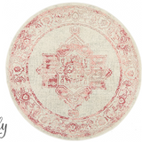 Avalee Pink Medallion Vintage Washed Rugs