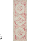 Avalee Pink Medallion Vintage Washed Rugs