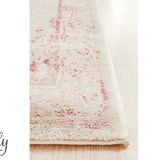 Avalee Pink Medallion Vintage Washed Hallway Runner Rug