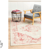 Avalee Pink Medallion Vintage Washed Rugs