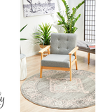 Avalee Grey Medallion Vintage Washed Rugs