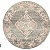 Avalee Grey Medallion Vintage Washed Rugs