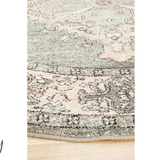 Avalee Grey Medallion Vintage Washed Rugs