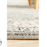 Avalee Grey Medallion Vintage Washed Rugs