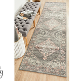 Avalee Grey Medallion Vintage Washed Rugs
