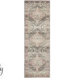 Avalee Grey Medallion Vintage Washed Rugs