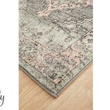 Avalee Grey Medallion Vintage Washed Rugs
