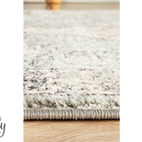 Avalee Grey Medallion Vintage Washed Rugs