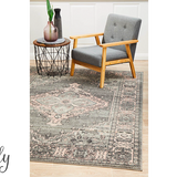 Avalee Grey Medallion Vintage Washed Rugs