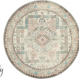 Avalee Silver Rose Medallion Vintage Washed Rugs
