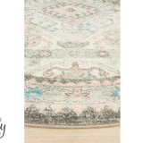 Avalee Silver Rose Medallion Vintage Washed Rugs