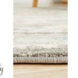 Avalee Silver Rose Medallion Vintage Washed Rugs