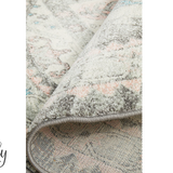 Avalee Silver Rose Medallion Vintage Washed Rugs