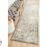 Avalee Silver Rose Medallion Vintage Washed Rugs