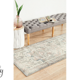 Avalee Silver Rose Medallion Vintage Washed Rugs