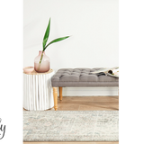 Avalee Silver Rose Medallion Vintage Washed Rugs
