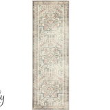 Avalee Silver Rose Medallion Vintage Washed Rugs