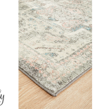 Avalee Silver Rose Medallion Vintage Washed Rugs