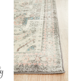 Avalee Silver Rose Medallion Vintage Washed Rugs