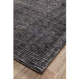 Alexus Black Textured Rug