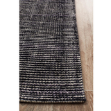 Alexus Black Textured Rug