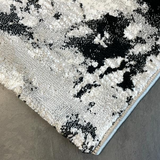 Ali Grey Black Abstract Rug