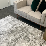 Ali Grey Marble Wash Abstract Rug