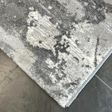 Ali Grey Marble Wash Abstract Rug