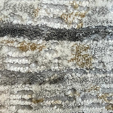 Ali Light Grey and Black Abstract Lines Rug