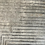 Ali Light Grey and Black Abstract Lines Rug